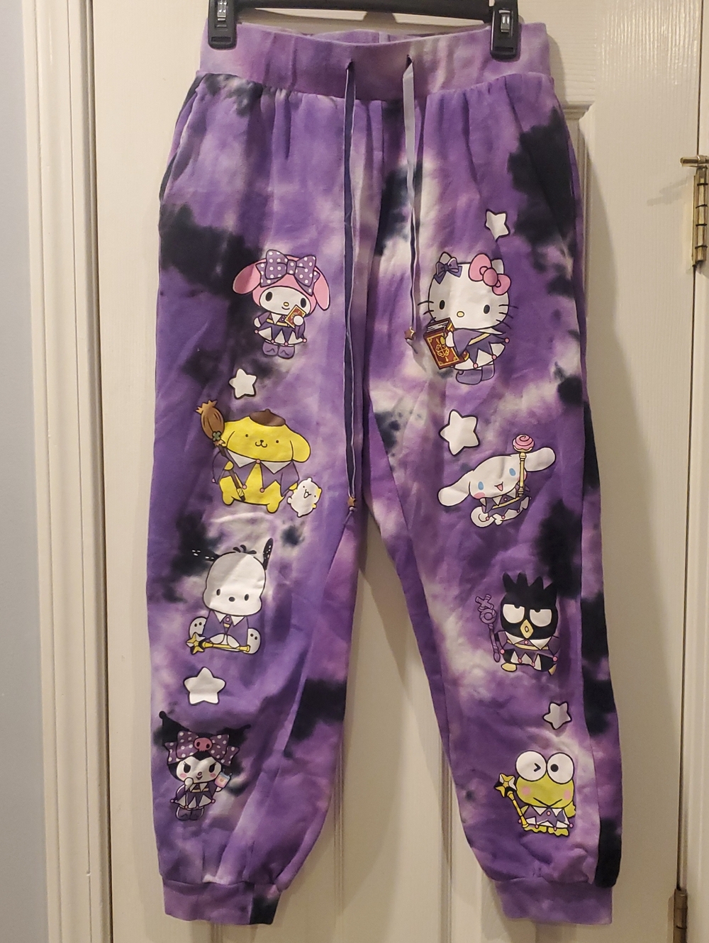 Sanrio Hello Kitty Girls Jogger Pants, Kuromi, My Melody, Cinnamoroll, Pompo